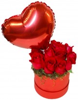 Caixa Box Red Luxo com 12 Rosas