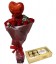 Buque dia namorados com Ferrero Rocher e Balão Coração