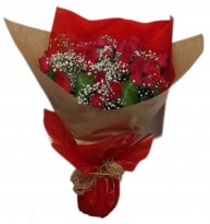 Buque de rosas vermelhas com 15 rosas